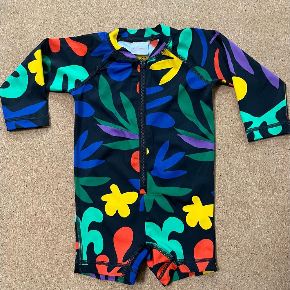 Zip Rashguard Swimsuit - Picture 2 of 4